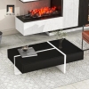 bàn trà ván gỗ hiện đại 1m1 x 55