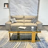 bàn sofa phòng khách mặt kính đen
