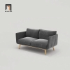 Y3 Set ghế sofa phòng khách cao cấp KT111 Genlis vải nhung xám đậm