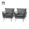 X2 Ghế sofa đơn xinh xắn cho shop tiệm DT4 Toulouse vải nhung nỉ