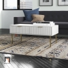 bàn sofa ván gỗ màu trắng