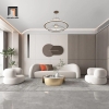 R3 Set ghế sofa cong xinh xắn KHQ103 Farlet bọc vải lông cừu mềm