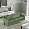 Z2 Bộ ghế sofa gia đình xinh xắn KT131 Perrytown vải nhung xanh lá