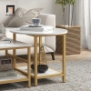 K1 Cặp bàn sofa phòng khách nhỏ BSF67 Mulaye mặt đá giá rẻ