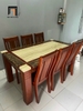 S2 Bộ bàn ăn 8 ghế mặt đá dày GF12-BAD8-G301-B354 nhà bếp lớn