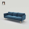 Y3 Set ghế sofa phòng khách cao cấp KT111 Genlis vải nhung xám đậm
