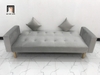 Q2 Combo bàn ghế sofa giường giá rẻ GBL2 2m xám trắng vải nhung