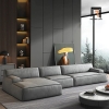 ghế sofa góc L vải nỉ nhung