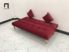 sofa giường nằm đỏ đô