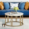 I3 Bàn sofa mặt đá nhỏ gọn 60cm BSF64 Elgin cho căn hộ chung cư