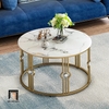 I3 Bàn sofa mặt đá nhỏ gọn 60cm BSF64 Elgin cho căn hộ chung cư