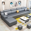 T1 Bộ ghế sofa góc L gia đình GT113 Chino 3m2 x 1m5 viền nổi bật