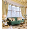 E4 Ghế sofa băng sang trọng đính nút BHQ31 Yazzie xanh lá 1m9