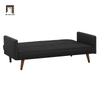 sofa giường bật nằm màu đen