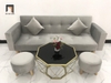bộ ghế sofa xám trắng