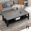 D3 Bàn sofa mặt đá ceramic đẹp BSF12 Cofinn chữ nhật 1m x 50