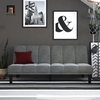 sofa giường màu xám lông chuột
