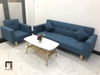B3 Set ghế sofa phòng khách giá rẻ KL4 GBL2 xanh dương vải bố