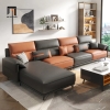 bộ ghế sofa góc da giả Pu