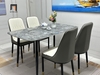 G1 Set bàn ăn Monet ghế caro cho chung cư 29-BAD4-G2-B67 giá rẻ