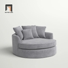 sofa đơn đọc sách vải xám lông chuột