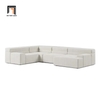 G1 Bộ ghế sofa U xám trắng vải nỉ UT7 Paden 2m4 giá rẻ