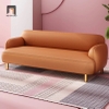 sofa băng cong da giả Pu