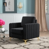 sofa đơn màu đen