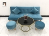 set ghế sofa giường xanh dương nhỏ gọn