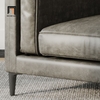ghế sofa da giả xám đậm