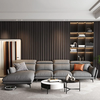 X3 Bộ ghế sofa phòng khách gật gù KT138 Numan xám lông chuột