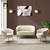 set ghế sofa trắng kem vải nhung