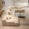 ghế sofa U 3m4 bọc da giả