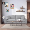 sofa văng dài 1m8 xám trắng ghi