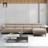 sofa góc 3m x 1m6 da Pu màu kem