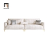 sofa da trắng kem