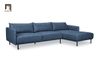 Q1 Ghế sofa góc L 2m4 x 1m6 da Pu GT11 Ezra màu xanh dương