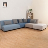 bộ ghế sofa góc L vải nỉ nhung