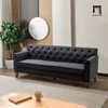 sofa băng xám đen dài 2m sảnh chờ