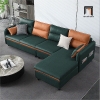ghế sofa góc L da công nghiệp