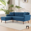 sofa góc xanh dương