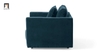 U2 Ghế sofa đơn gia đình DT37 Camdyn vải nhung xanh dương