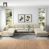 T3 Bộ ghế sofa chữ U gia đình sang trọng UT31 Duroy dài 3m4