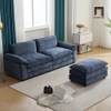 bộ ghế sofa dài 1m9 kèm đôn vuông