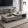X2 Cặp bàn sofa mặt đá vuông đa năng BSF93 Rupeton 1m3 kéo dài