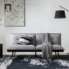 sofa giường vải nỉ xám trắng dài 1m8