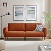 ghế sofa văng nỉ màu cam