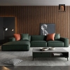 X2 Ghế sofa đơn phòng khách cao cấp DT64 Perry da Pu xanh lá