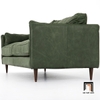G1 Sofa băng da công nghiệp xanh lá BT130 Reese 1m9 cao cấp