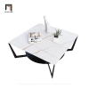 P2 Bàn sofa mặt đá vuông 2 tầng BSF41 Skawy 60 x 40 cho căn hộ